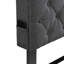 Très grande base de lit tapissier très grand avec une tête de lit moderne en tissu capitonné, des ports USB, une station de charge pratique, deux poches latérales, ne nécessite pas de sommier, gris foncé-1732973416-1732973419