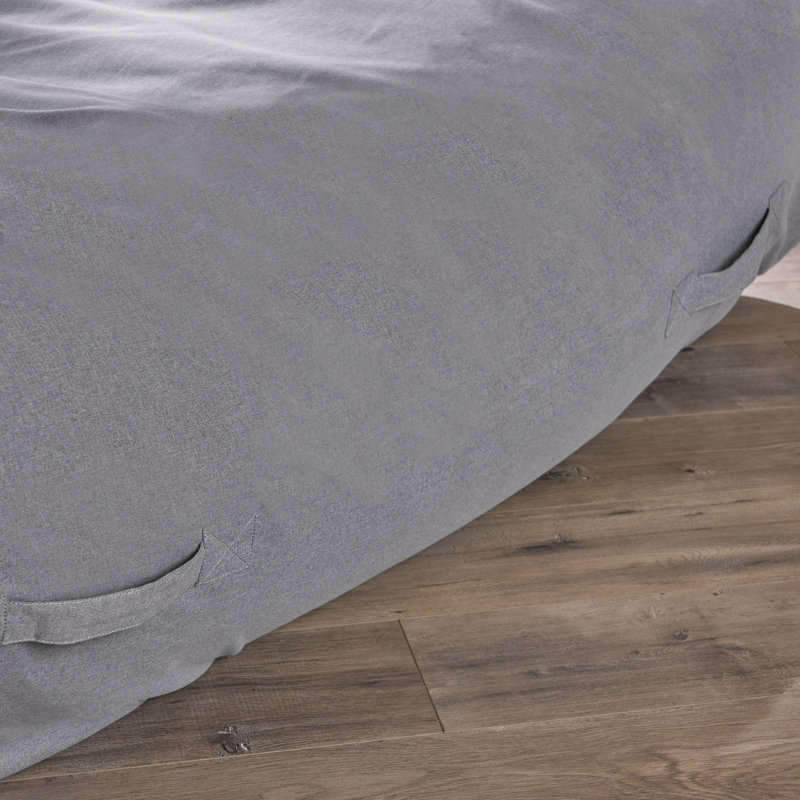 Grand fauteuil à billes pour l'extérieur, Gris anthracite