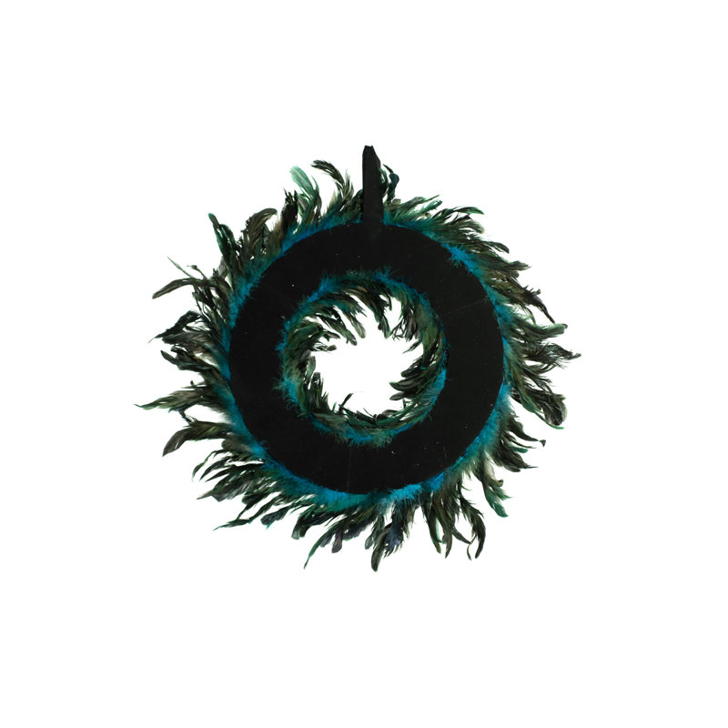 Faux Feather 2.5'' Wreath