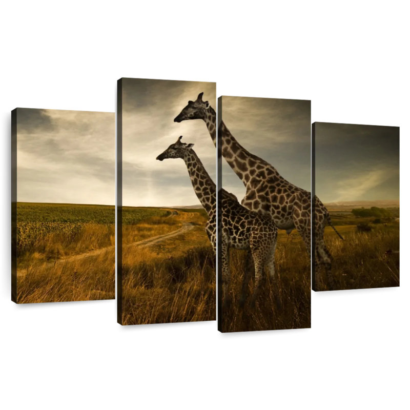 Brampt Giraffe Family, 48" H x 75" W