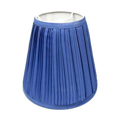 9" Blue Mushroom Pleated Lampshade