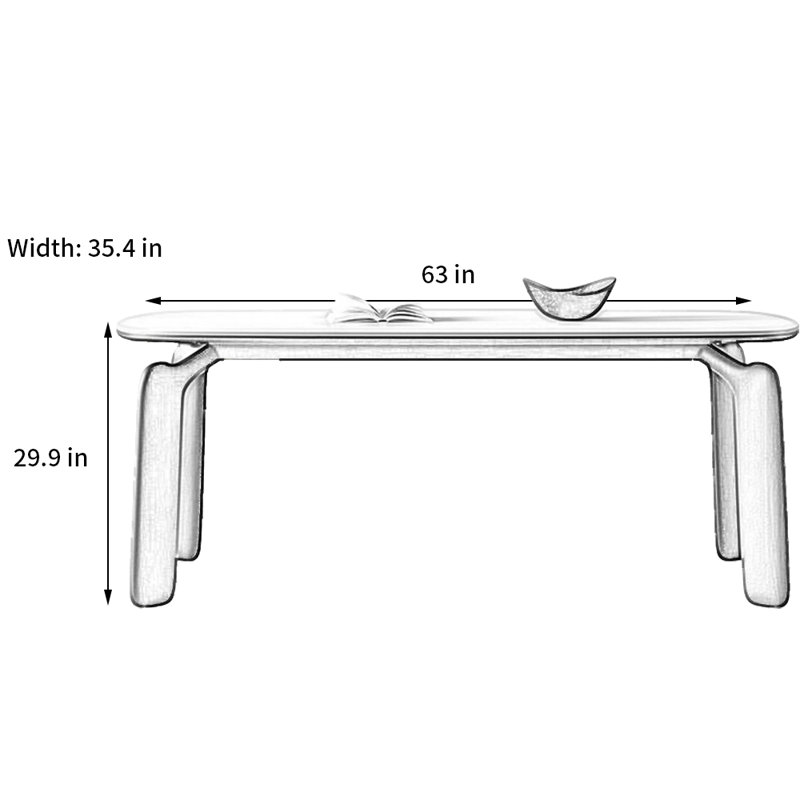 Gillermina, 29.9"H x 63"L x 35.4"W