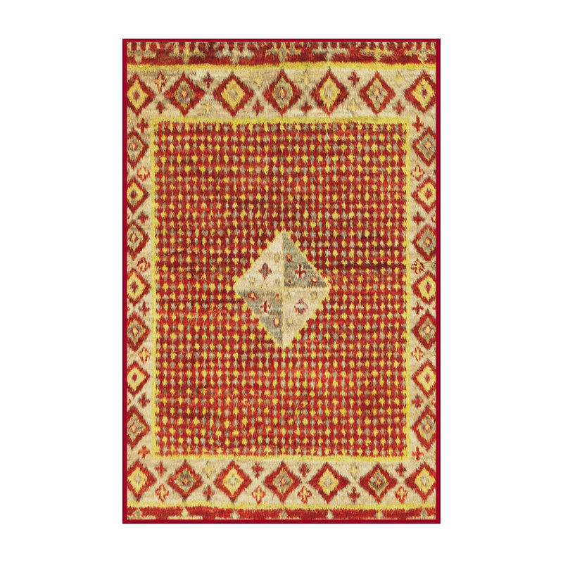 Abstract Indoor Rug, Rectangle 7' x 9'