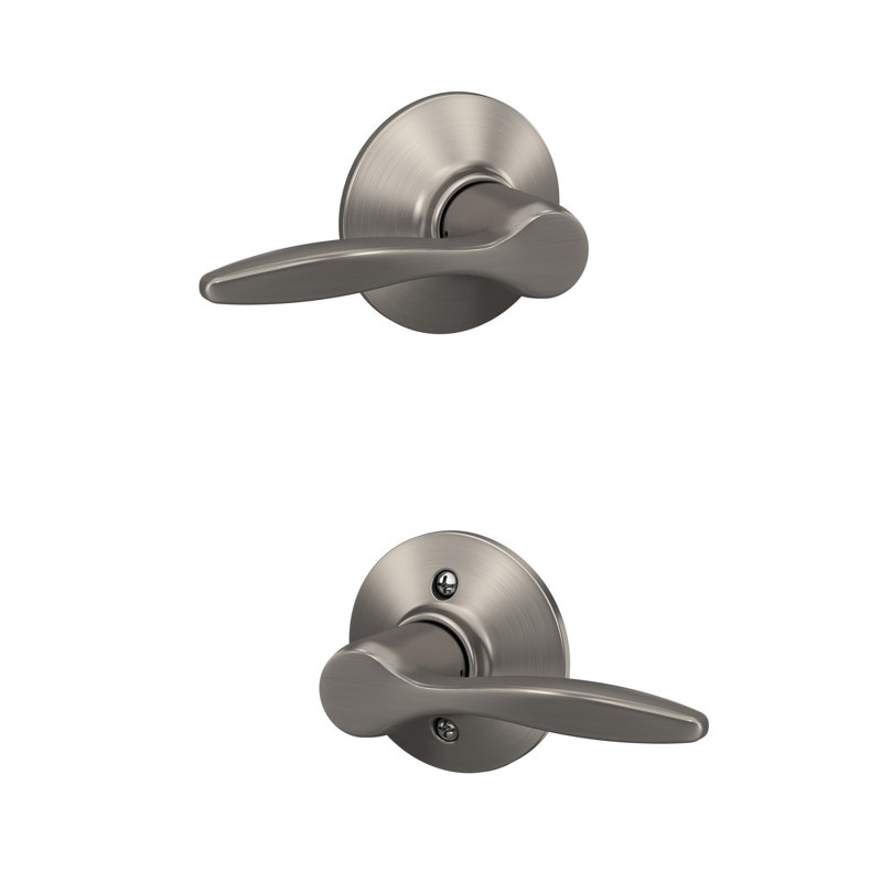 Delfayo Lever Hall & Closet Lock, Satin Nickel