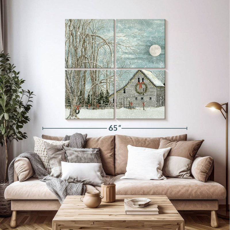 Lilie Christmas Eve Moon, 45" H x 45" W