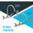 Two-Handle High-Rise Kitchen Faucet With Sidespray, Stainless Steel, EZ-10201