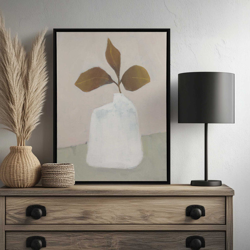«Split Leaf Serenity» par Dogwood, Toile avec cadre, Noir, L 18 po x H 24 po