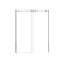 Ensemble de douche rectangulaire L 76 po x l 60 po x H 32 po Carlyn avec siège et tablettes intégrés-102146451-102146453