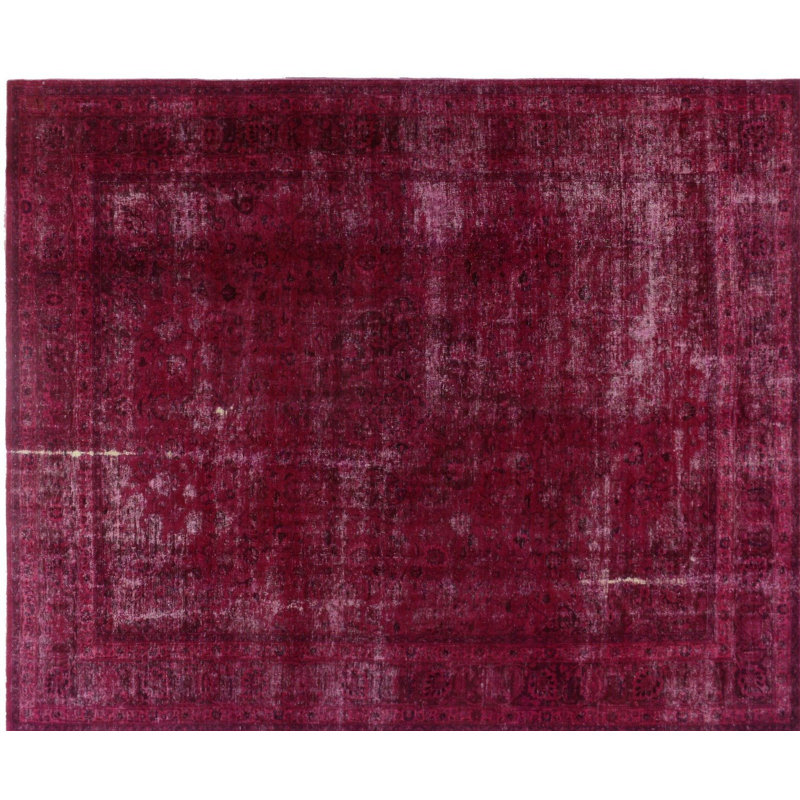 One-of-a-Kind 9'7" X 12' Wool Area Rug in Fuchsia