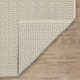 Bradshaw Zipper Blue/Ivory Handwoven Cotton Rug