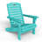 Outdoor Fire Pit Chairs Weather-Resistant HDPE Foldable Outdoor Adirondack Chair With Cup Holder-108075627