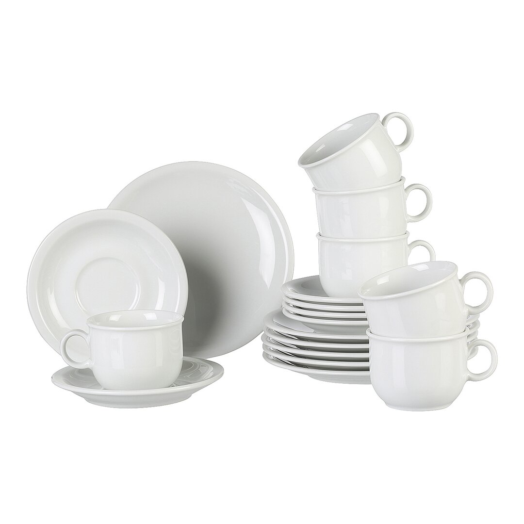 Seltmann Weiden Kaffeeservice 18-teilig Compact Weiß