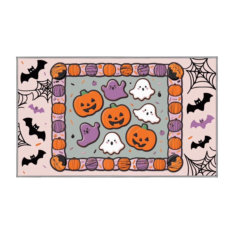 Tapis de Noël lavable The Holiday Aisle®, Rectangle de 5 pi x 8 pi