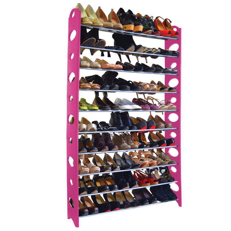 Range-chaussures 50 paires, Rose