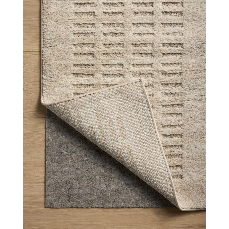 Amber Lewis x Loloi Monty  Ivory / Beige Area Rug, Rectangle 7'10" x 10'