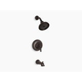 Bancroft® Rite-Temp® Bath and Shower Trim with Metal Lever Handle, NPT Spout and 2.5 Gpm Showerhead