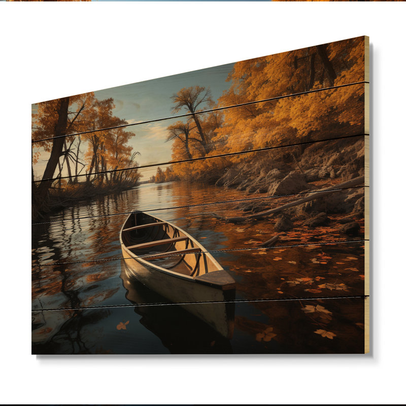 Canada River Rhapsody I sur bois, H 24 po x l 32 po x P 0,78 po