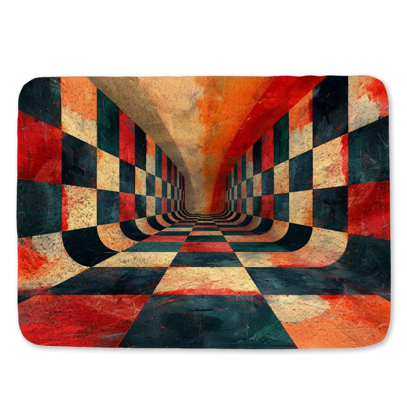 Ketherine Microfiber / Microsuede Non-Slip Bath Mat, 21" W x 34" L