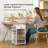 Marshanna 12 x 12 Paper Storage Cart Crafting Table 10 Tier File Rolling Storage Cart with Drawer