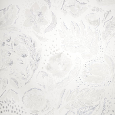 Pepper Embossed Wild Flower Felice Wallpaper Roll