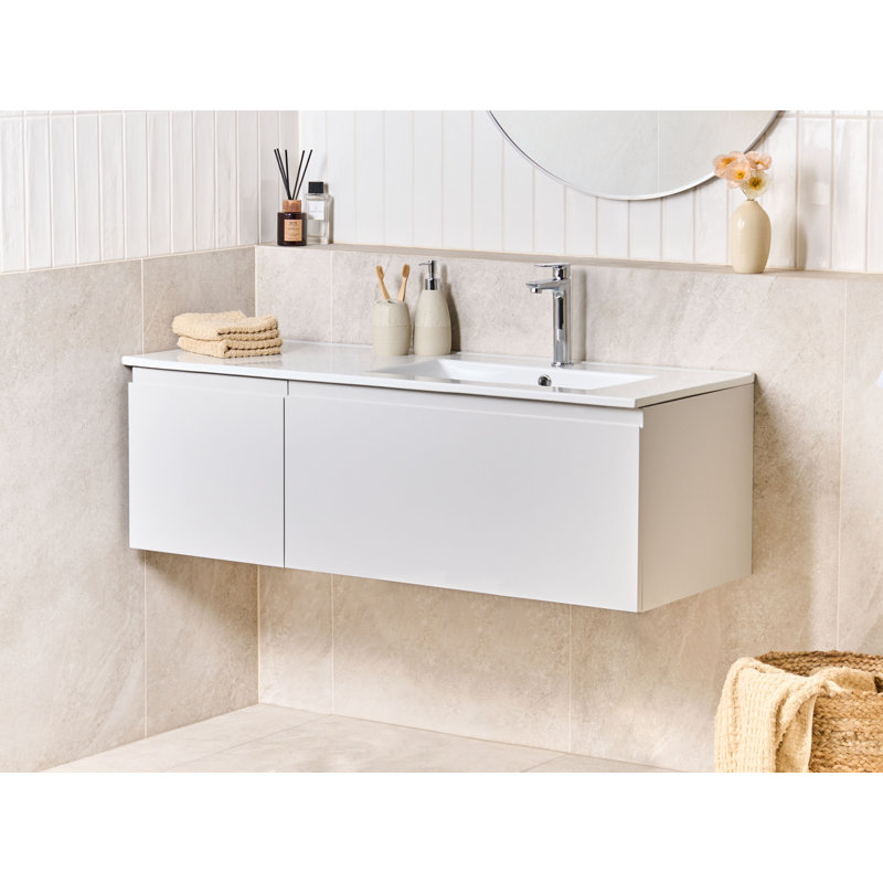 1200mm Single Bathroom Vanity with Integrated Ceramic Basin