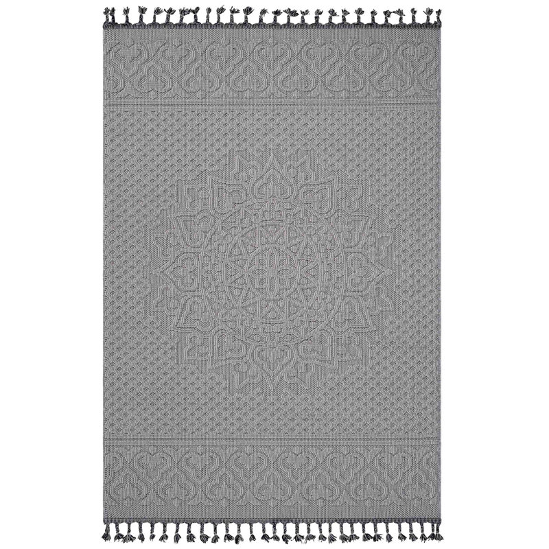 Guros Collection Medallion Indoor Outdoor Area Rug, Rectangle 6'7" x 7'9"