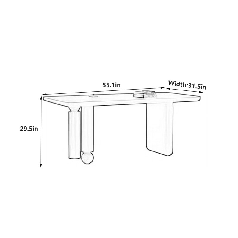 Ezaiah, 29.5"H x 55.1"L x 31.5"W