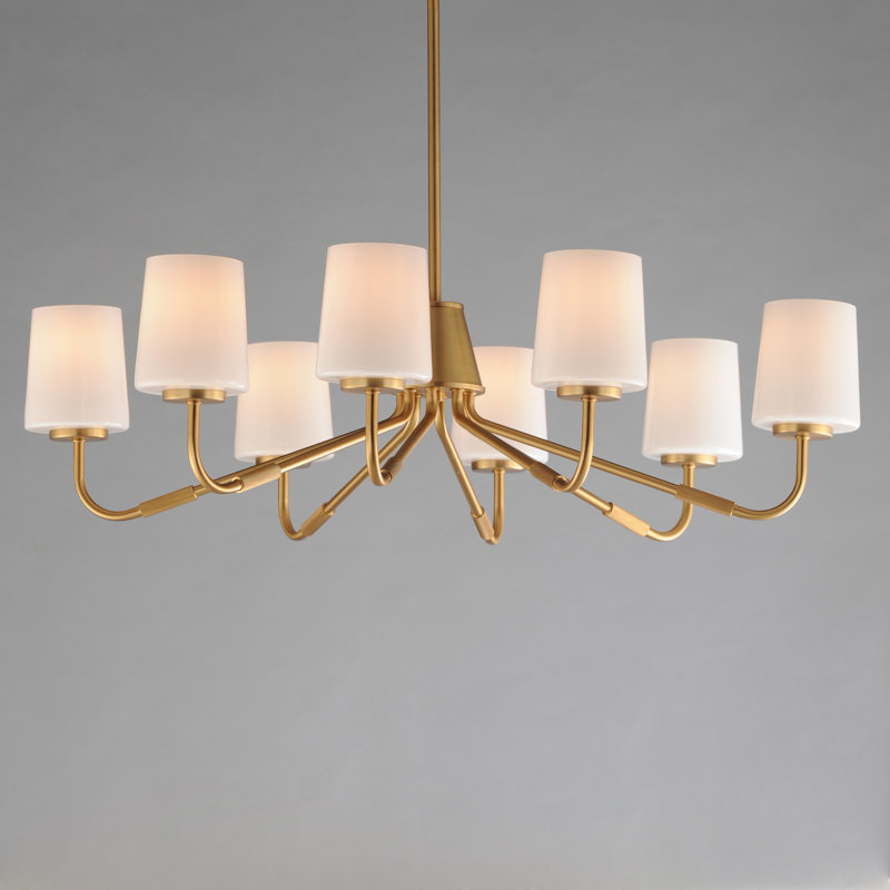 Durham-Chandelier, Natural Aged Brass