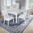 Pearce Westport Modern Farmhouse 72" Extension Dining Table - White-1193238436