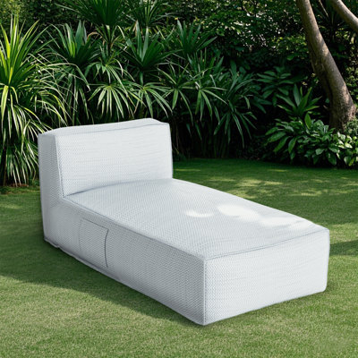 Light Gray 70 Inch Olefin Chaise Lounge – Resort-style Outdoor Relaxation by Latitude Run