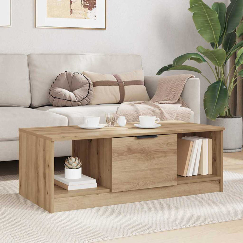 Coffee Table with Storage, Artisan Oak