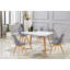 Thomasin Modern  Scandinavian Minimalist Dining Chairs with Faux Leather Cushions and Solid Wood Legs - Side Chair for Dining Room Kitchen Office-188020919-260027890