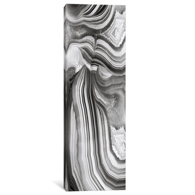 Agate Panel Grey II by Danielle Carson - Panoramic Gallery-Wrapped Canvas Giclée on Canvas