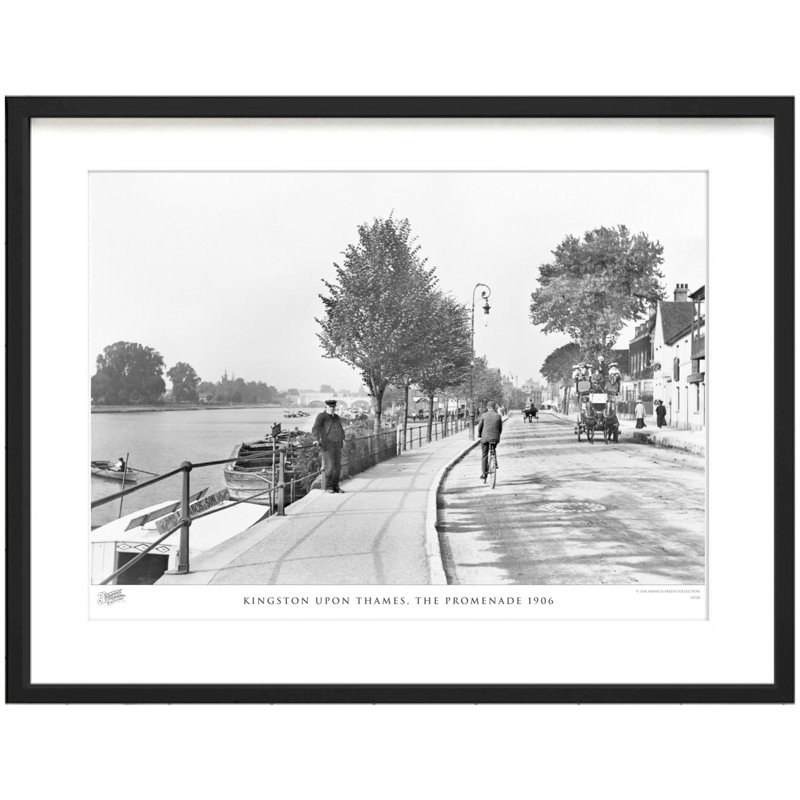 Kingston Upon Thames, The Promenade 1906 by Francis Frith - Single Picture Frame Print, 40cm H x 50cm W x 2.3cm D