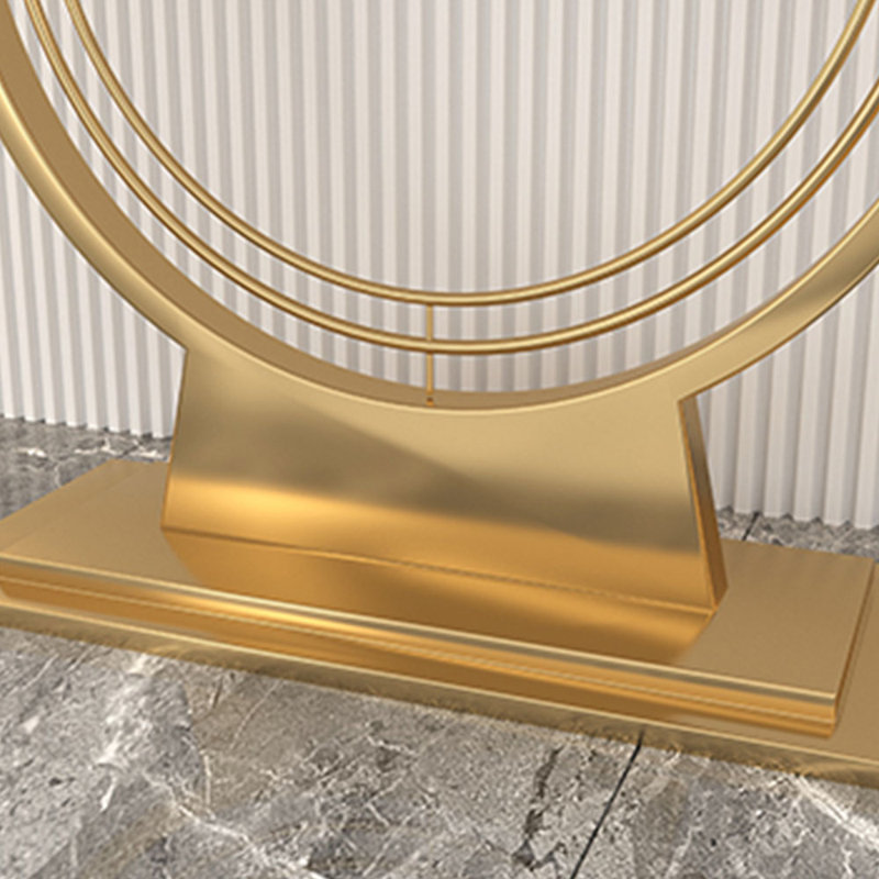 Modern light luxury console table, 31.5" H x 47.2" W x 11.8" D, Gold