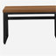 Bureau d'ordinateur, bureau personnel, debout, réglable, l 48 po, ordinateur portable, stratifié noyer, métal noir, contemporain, moderne-414251890