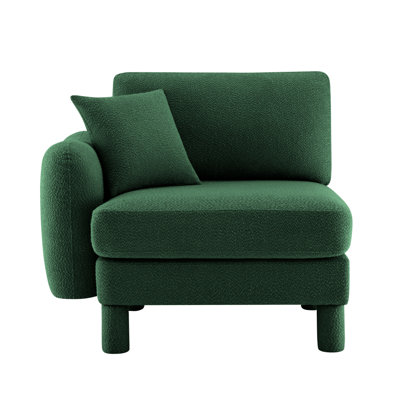 Canapé Lucas LSF avec coussin vert polyester