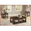 Table basse à plateau relevable en cerisier foncé avec tiroir, roulettes faciles à déplacer et amp; Rangement caché pour le salon