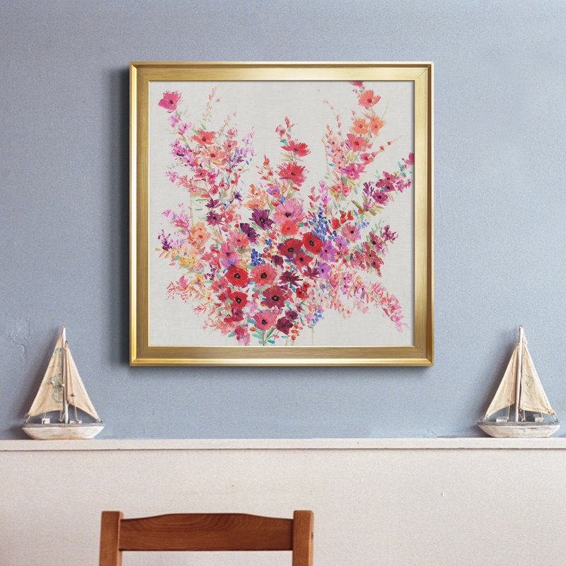 9_Fleurs sur une vigne, reproduction encadrée I-Premium - prête à être accrochée, H 26,5 po x l 26,5 po x P 1,5 po