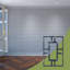 Panneaux muraux décoratifs en acrylique Hastings, très petits, l 4 7/8 po x H 7 3/8 po x T 1/8 po, gris foncé-1303226721-1303226728