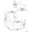 85cm Wide Lift Assist Standard Recliner with Massager-771315663