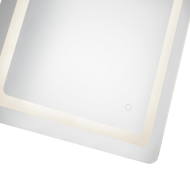 Seneca Rectangle Lighted Wall Mirror, 36"H x 24.12"W x 1.75"D