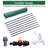 Winado 200 Gallons Weather Resistant Plastic Drainable Planter Rain Barrel and Hose