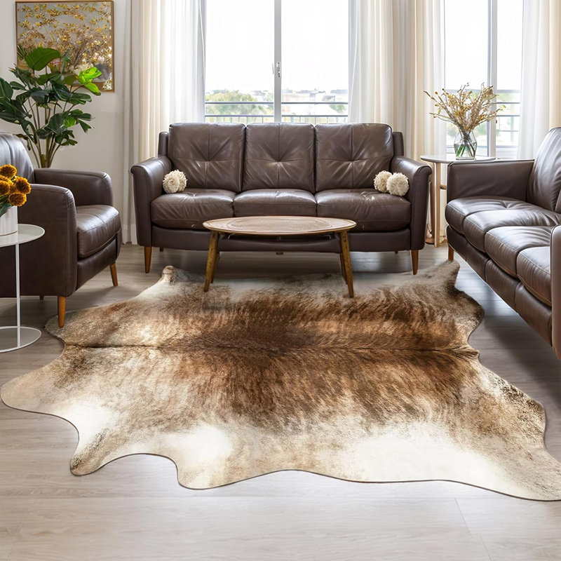 Tapis décoratif en fausse fourrure Western