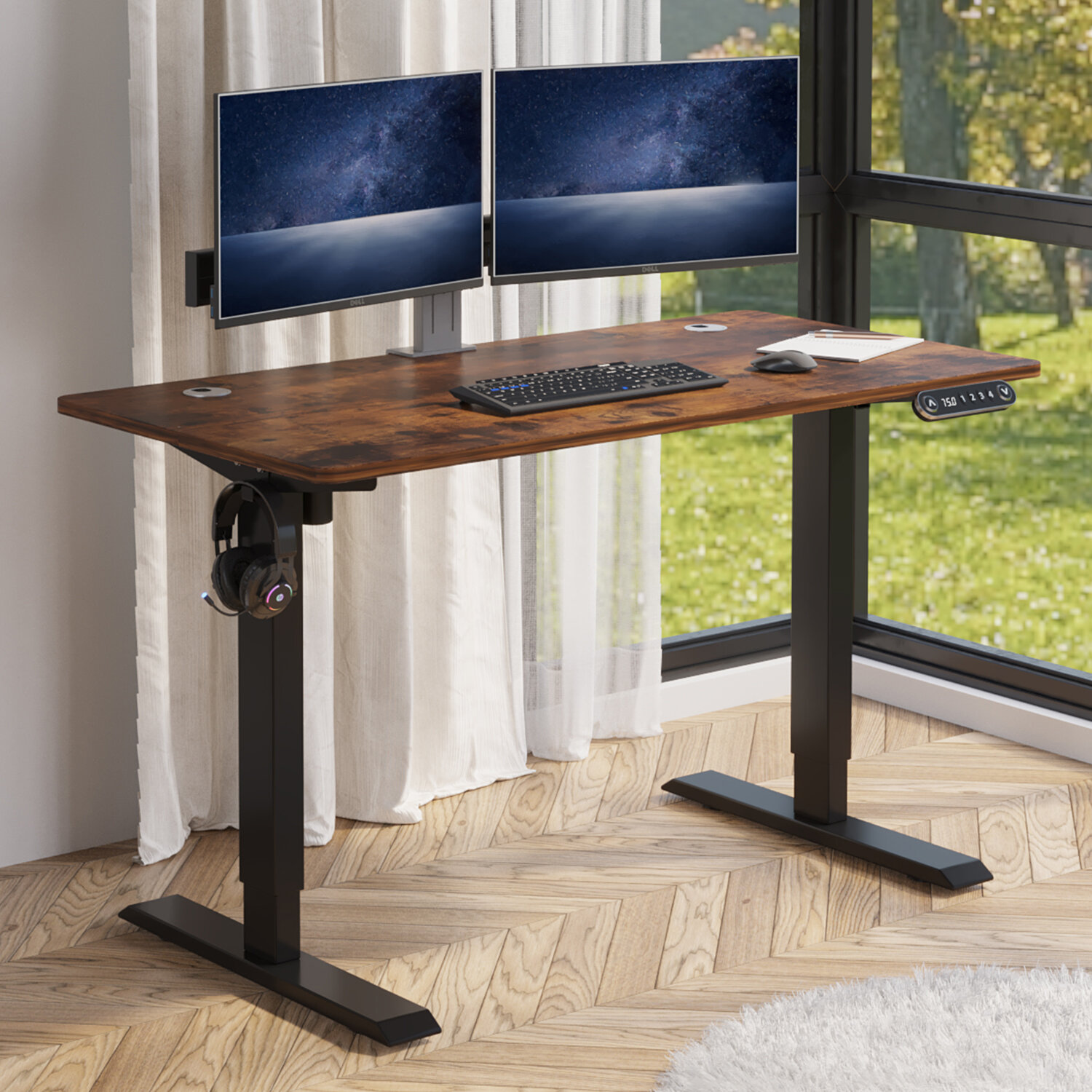 Inbox Zero Altamae 48'' Adjustable Height Standing Desk & Reviews