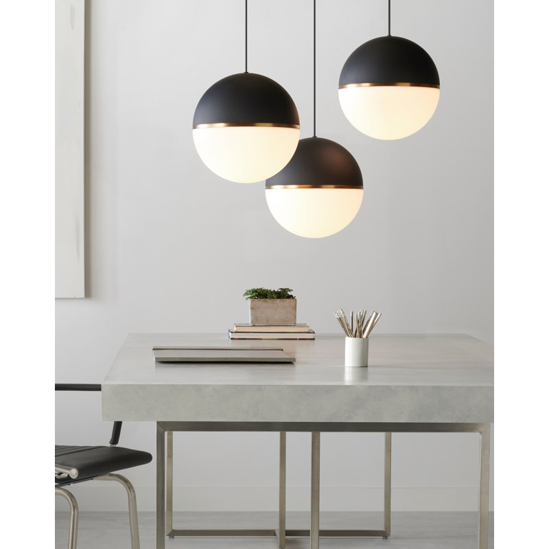 Akova 1 - Light Pendant, Matte Black, No