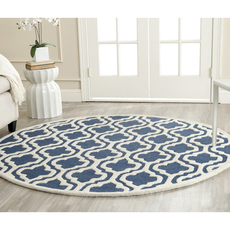 Tapis en laine touffeté à la main Clapham, Rond 8 pi