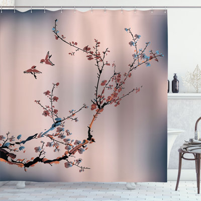 Shower Curtain with Hooks Included