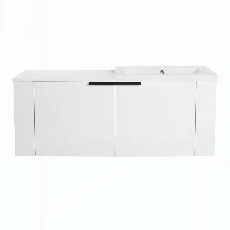 Modern Bathroom Vanity Sink Combo with Ample Storage and Stylish Design, Ameican White