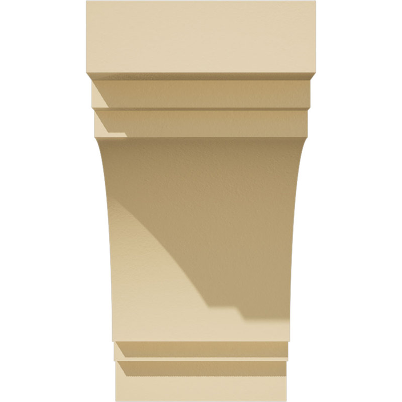 Pescadero Signature Urethane Rafter Tail, Primed Tan, 6" H x 12" W x 3" D